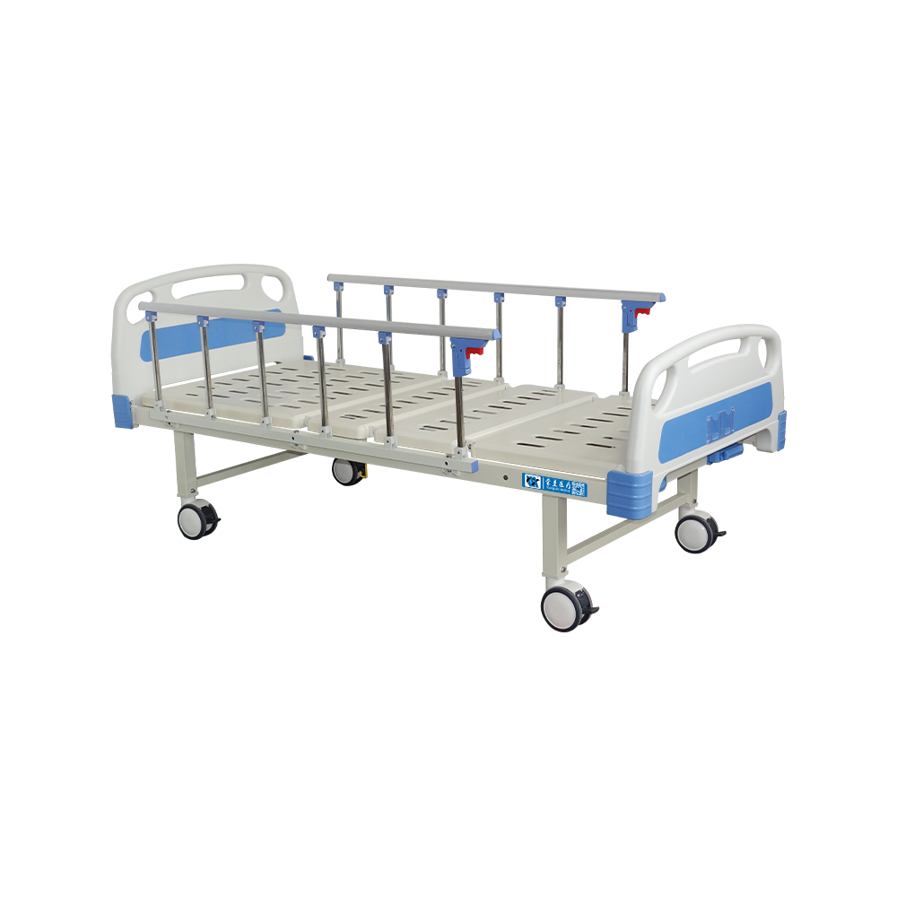 YC-T2611L(I) 带可折叠铝合金护栏手动病床
