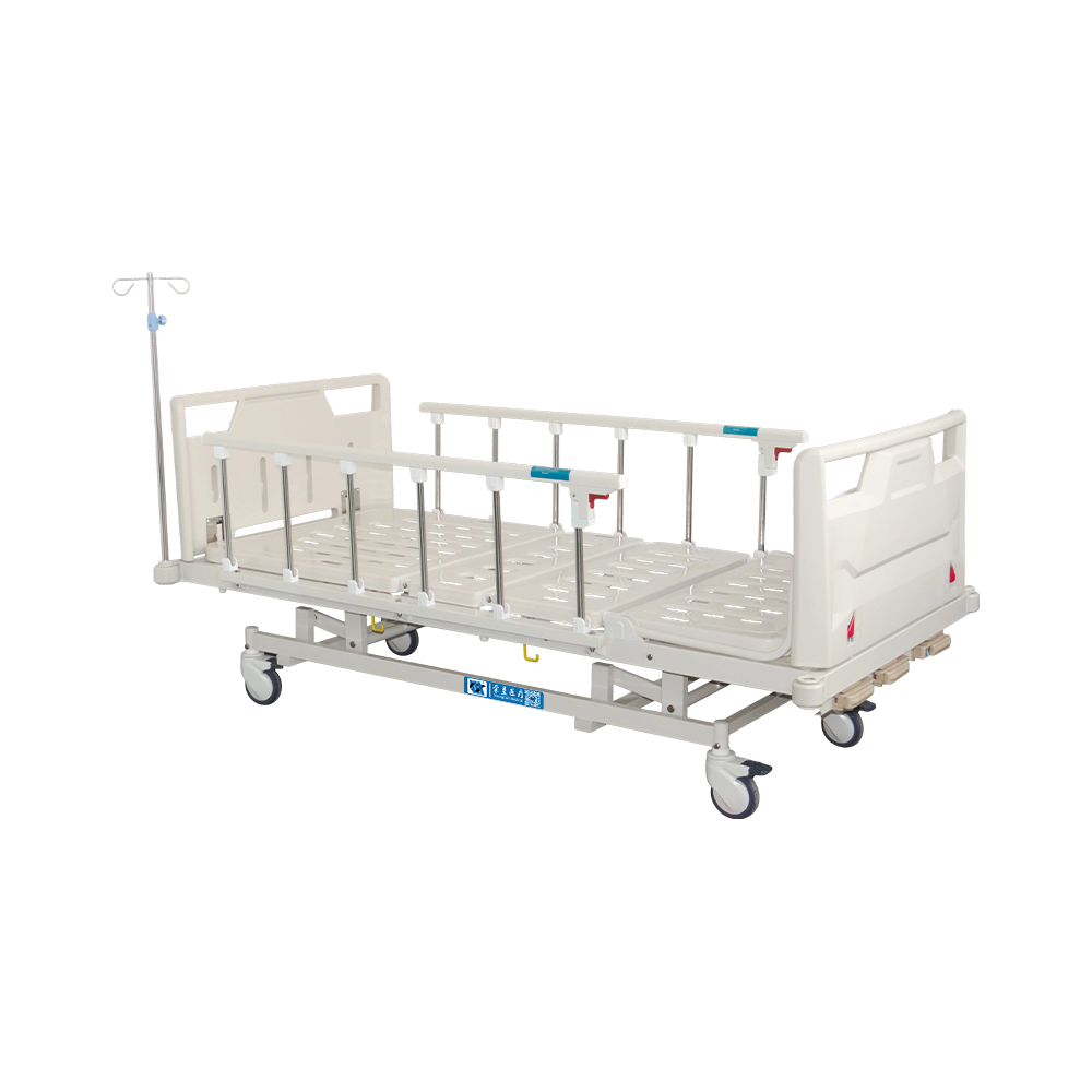 YC-T3611L(II) 手动三功能钢制包覆护栏病床