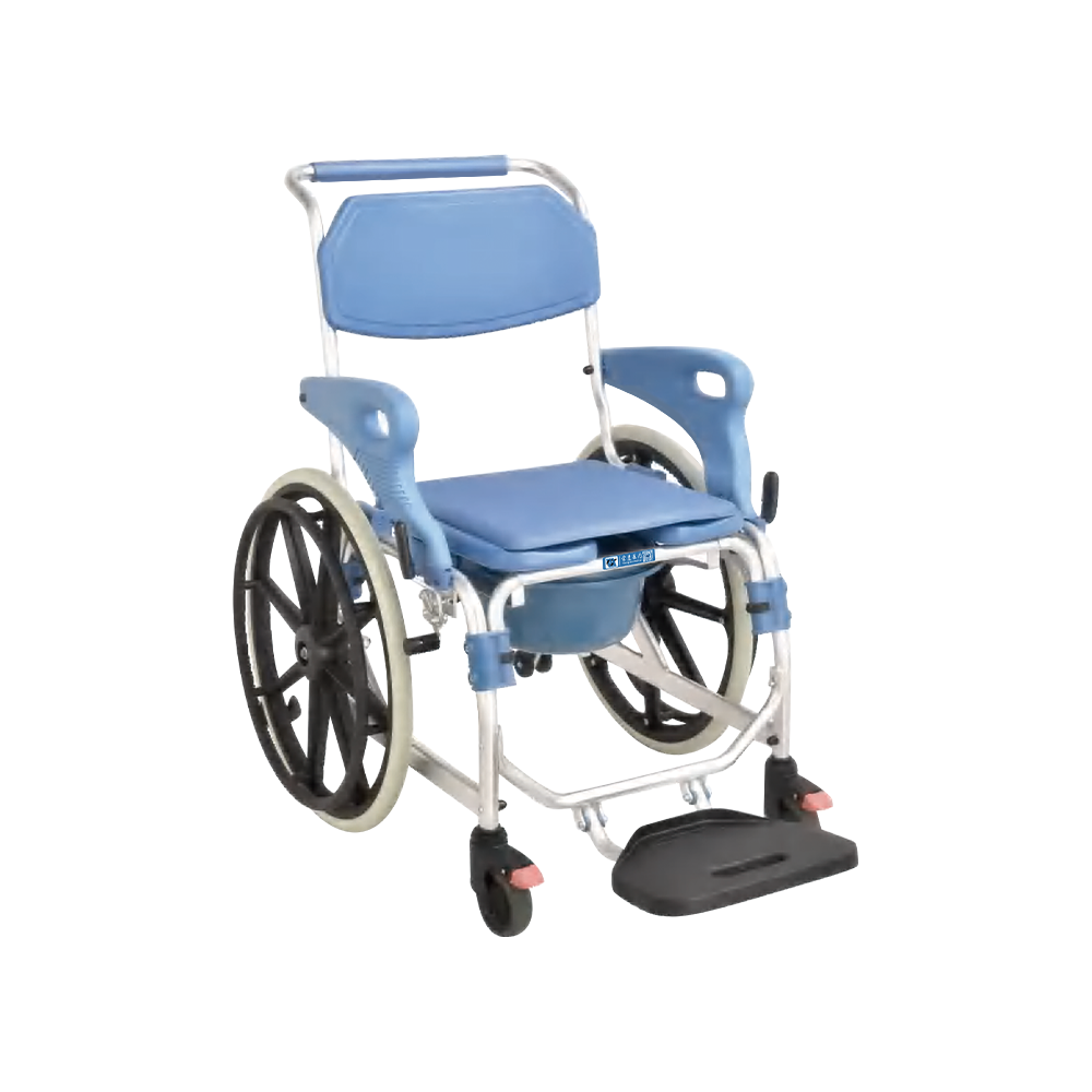 FY697LF2 舒适型可折叠转移辅助铝合金EVA坐便椅